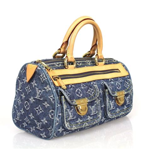 louis vuitton denim bag fake